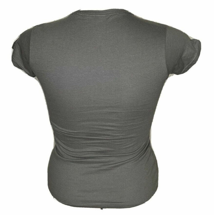 Gildan Gray Tootsie Roll Round Neck Top (Size: S)