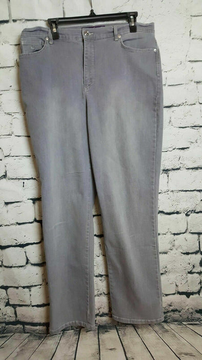 Gloria Vanderbilt Plus Women's Grey Jeans (Size:16)