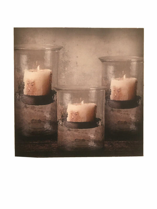 Kennedy's Country Collection Canvas Candles Pictures (12 x 12) No Lights