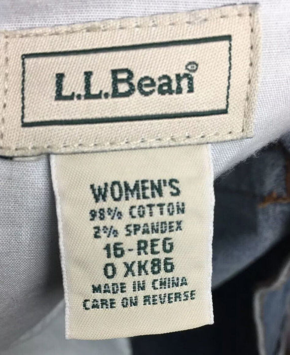 L.L. Bean | Women's Blue Stretch Medium Wash Jeans (Size: 16 Reg)
