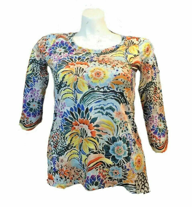 Allison Taylor Floral 3/4 Sleeve Top (Size: S)