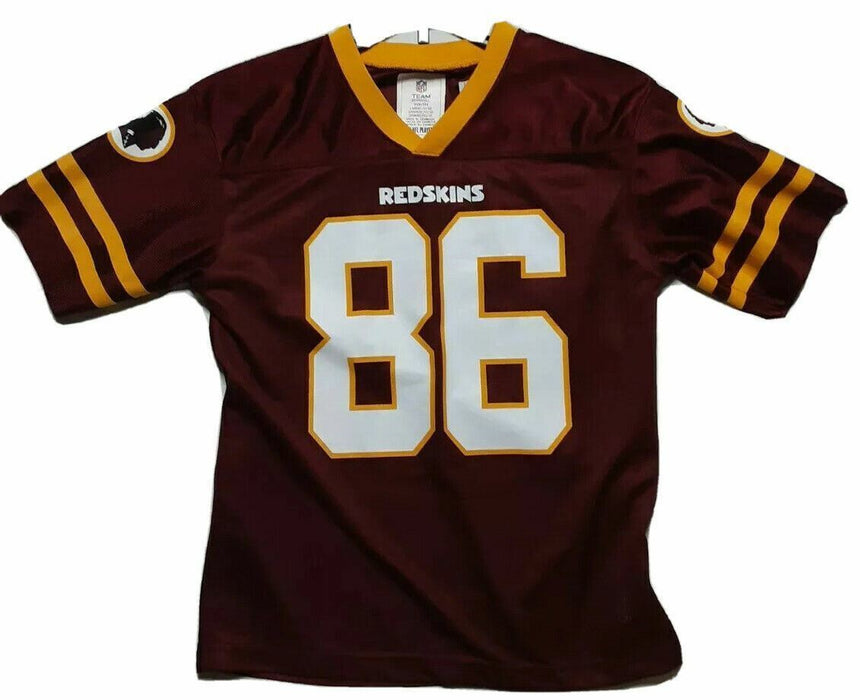 Washington Redskins NFL Team Apparel #86 Jordan Reed Jersey Red ( Youth Size: L)