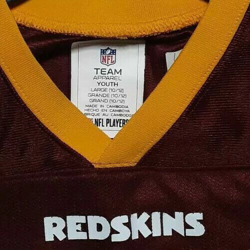 Washington Redskins NFL Team Apparel #86 Jordan Reed Jersey Red ( Youth Size: L)