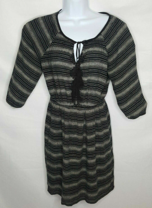 Loft Women's Black/White Striped Dress (Size: XSP)