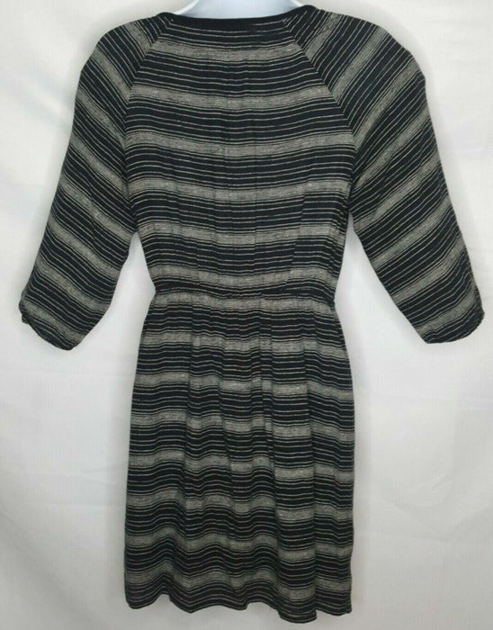 Loft Women's Black/White Striped Dress (Size: XSP)