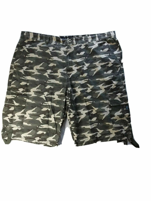 Enyce Woodland Camouflage Ripstop Cargo Shorts (Big & Tall: 50 X 11)