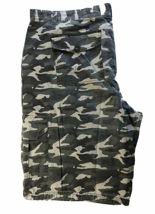 Enyce Woodland Camouflage Ripstop Cargo Shorts (Big & Tall: 50 X 11)