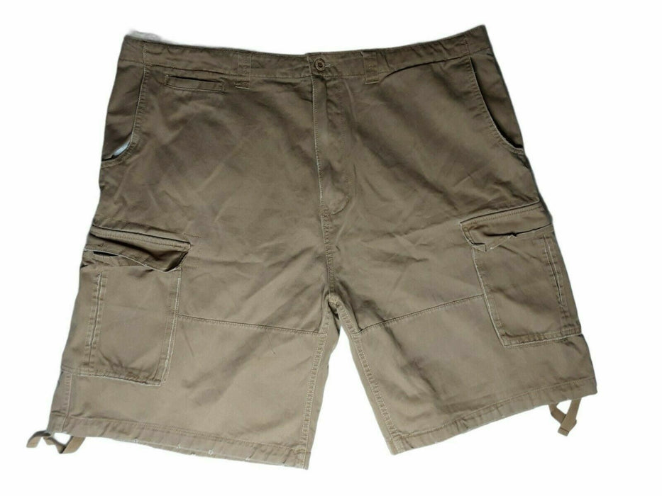 Beverly Hill Polo Club Cotton Beige Cargo Short Khaki Big & Tall (Size: 40 x 10)