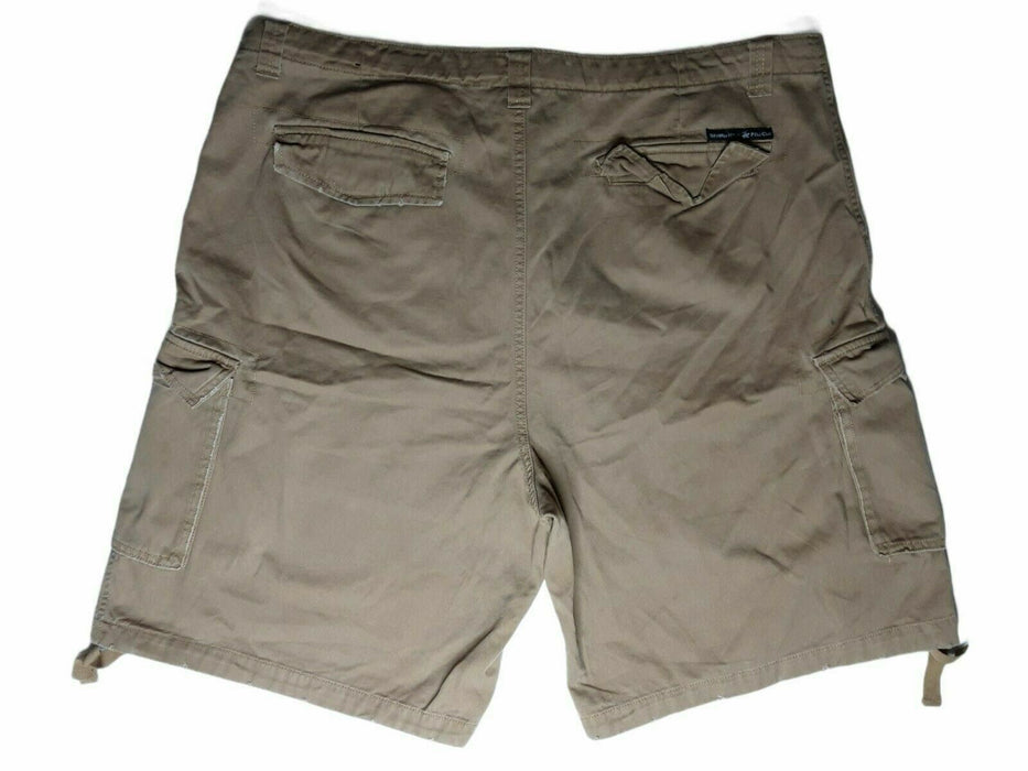 Beverly Hill Polo Club Cotton Beige Cargo Short Khaki Big & Tall (Size: 40 x 10)