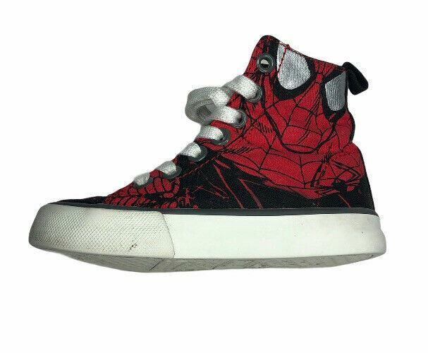 Gap Baby Marvel Spiderman High Top Sneaker Black/Red Shoes (Size: 6)