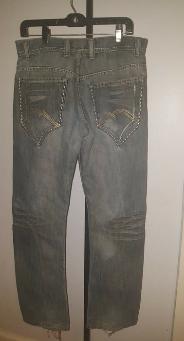 Men's JORDAN CRAIG denim Blue Jeans (W32 x L32)