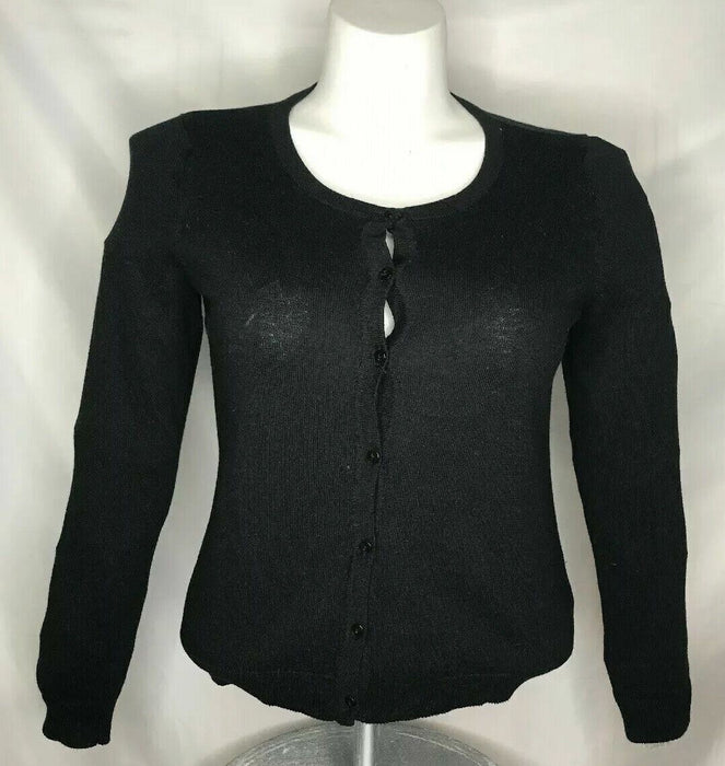 H&M Black 6 Button Long Sleeve Swearter (Size: XL)