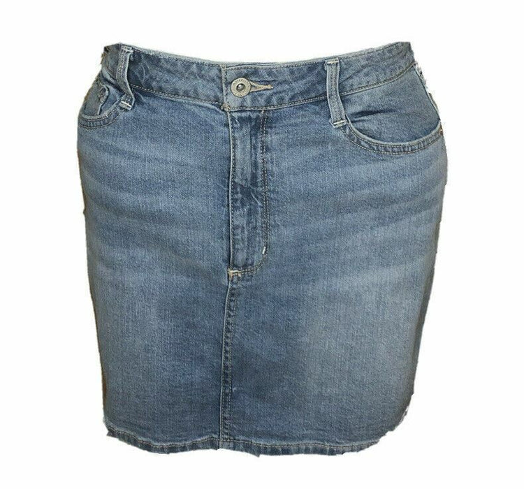 Arizona Light Blue Mini Jean Skirt (Size: 11)