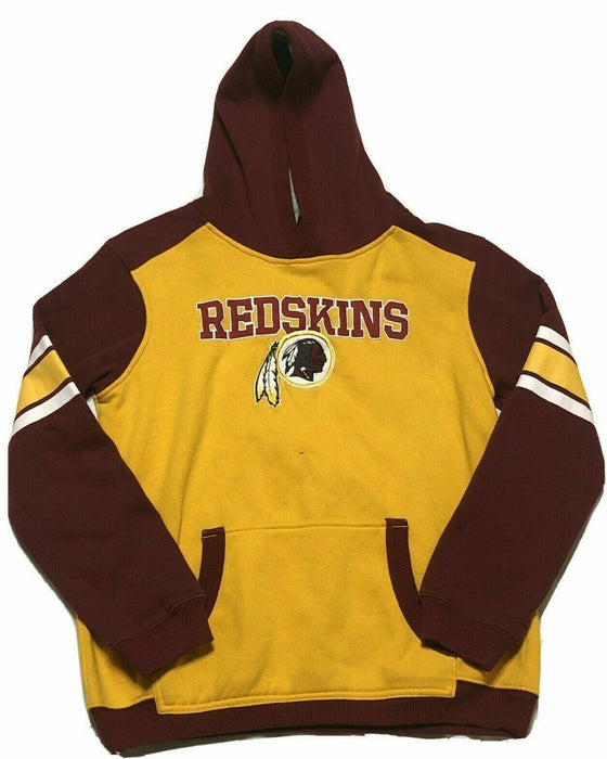 Washington Redskins NFL Team Apparel Fleece Pullover Hoodie Logo (Youth Size L)