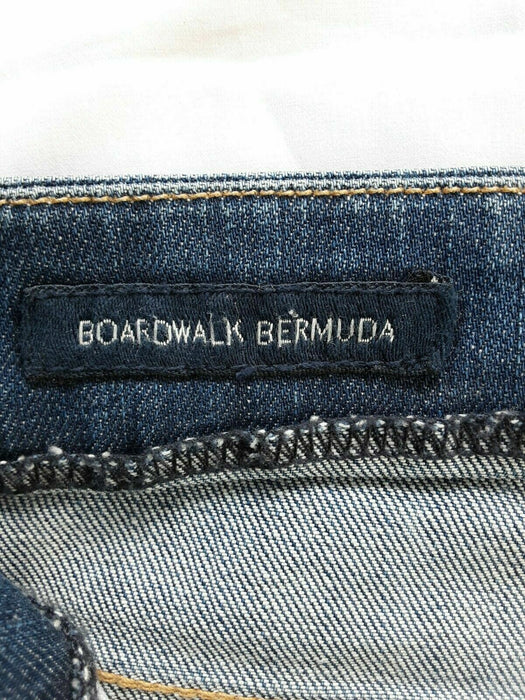 Lucky Brand Women BoardWalk Bermuda Stretch Shorts Raw Hem (Size: 6/28)