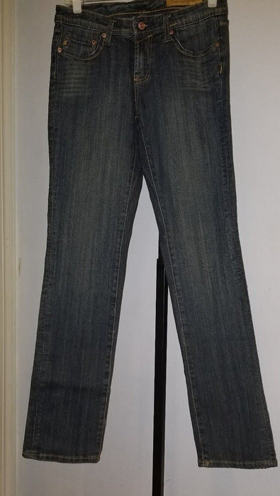 Seven 7 Brand Jeans Blue Straight Cut Medium Wash (Size 27 × 34)