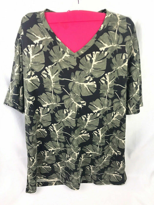 American Rags Cie Arc Trade Mark Green Fern Tee Women's (Size: XL)