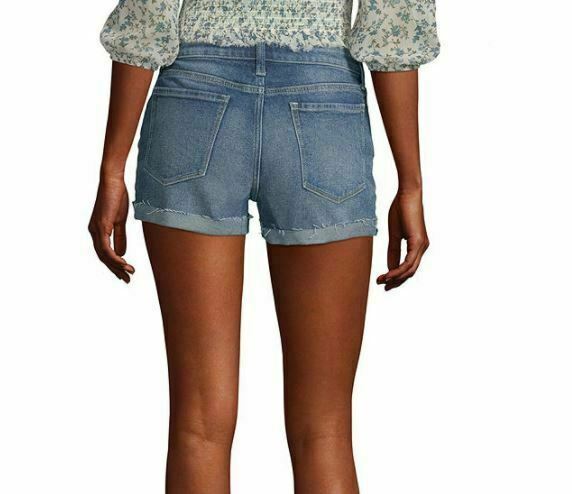 Arizona Women's Juniors Mid Rise Shortie Shorts (Size: 0)