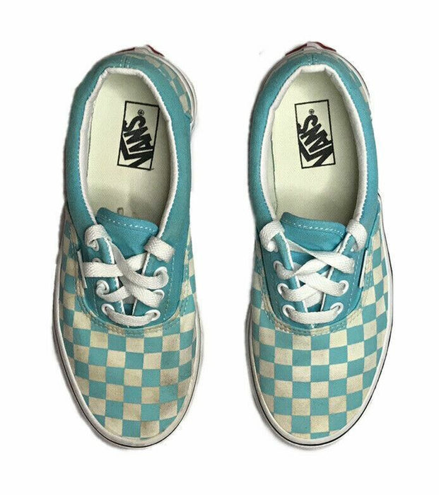 Vans Ward Checkerboard Light Blue Checkered Stake Broad Shoes Youth (Size: 3)