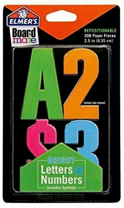 Elmer's Project Popperz Paper Letters & Numbers Repositionable Bright