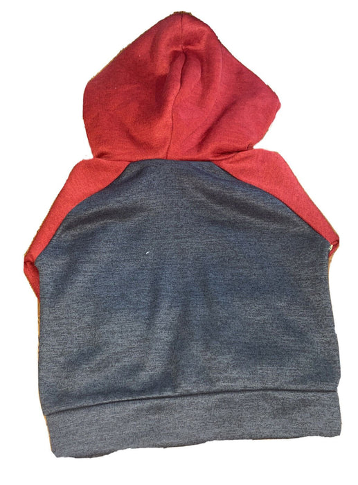 Pro Athlete Performance Baby Red/Gray Basketball Pull On Hoodie (Size: 12M)