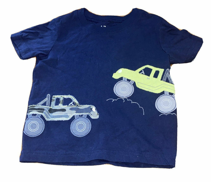 Child Of Mine By Carter's Baby Boys Blue Monster Trucks T-Shirt (Size: 18M)