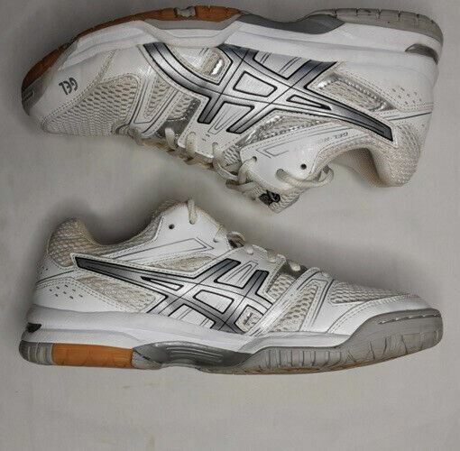 Asics Gel-Rocket White & Gray Volleyball Shoes Women's (Size: 8.5) B455N