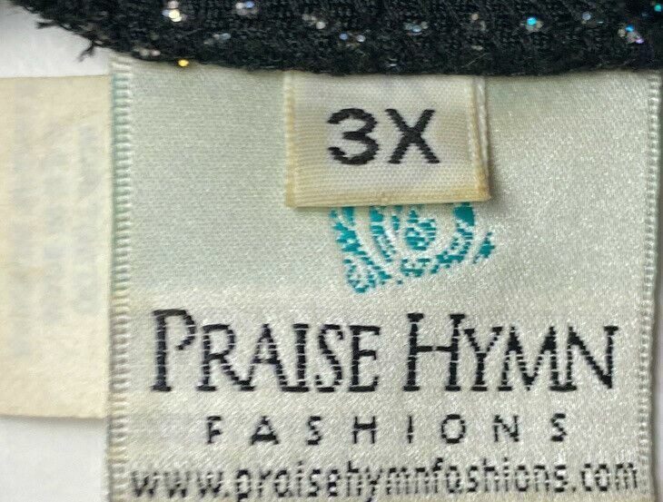 Praise Hymn Black Sprinkle Open Sweater (Size: 3X)