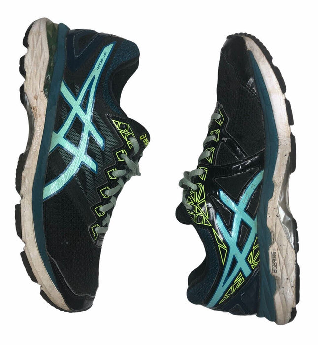 Asics GT-2000 4 Blue & Black Running Sneaker Shoes Women's (Size: 8.5) T656N