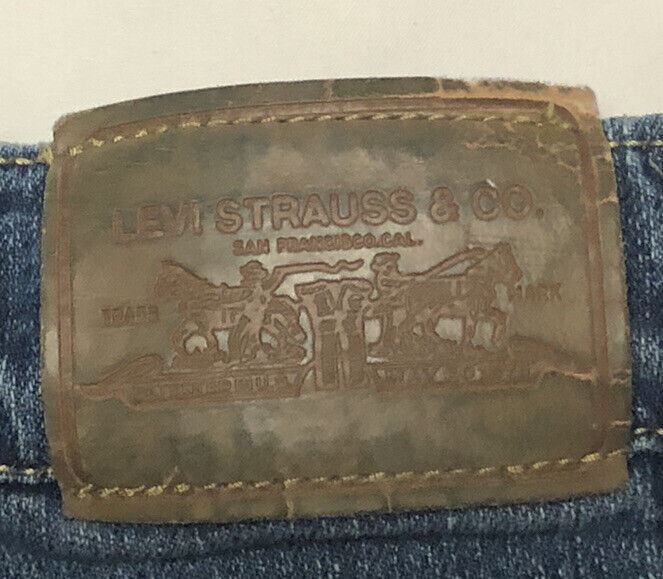 Levi's Little Girls Jeans w/ Button Flap Pockets Elastic Waist (Size: 14R)