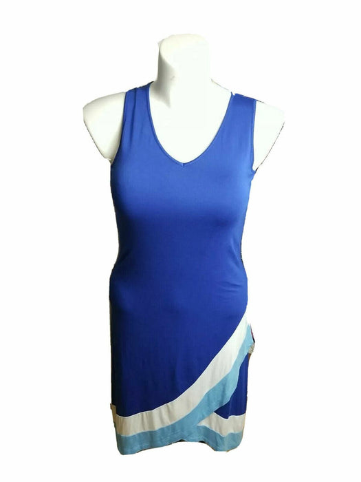 Lee Riders Design Blue Sleeveless Dress (Size: S)