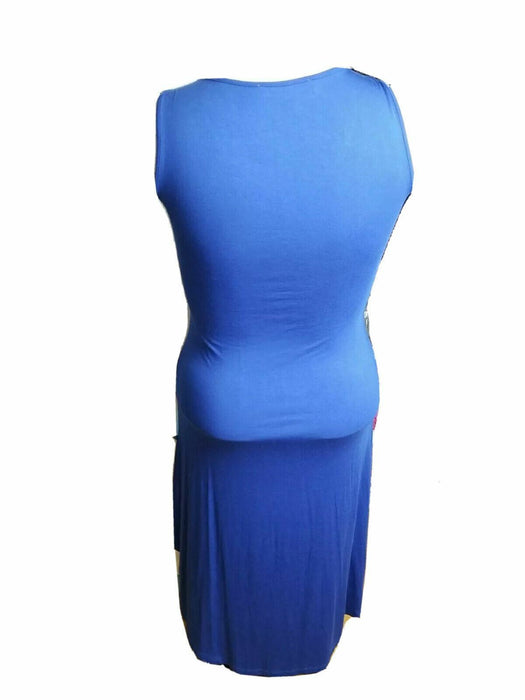 Lee Riders Design Blue Sleeveless Dress (Size: S)