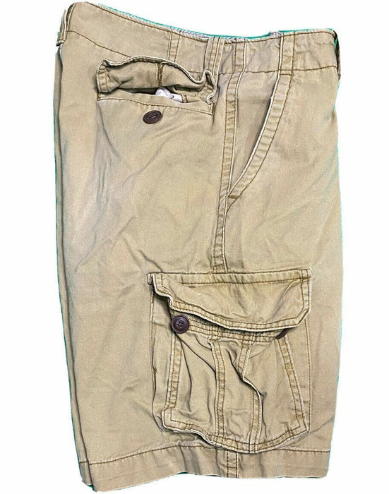 Aepostale Heavy Cotton Men's Cargo Shorts | Khaki (Size: 30 x 11)