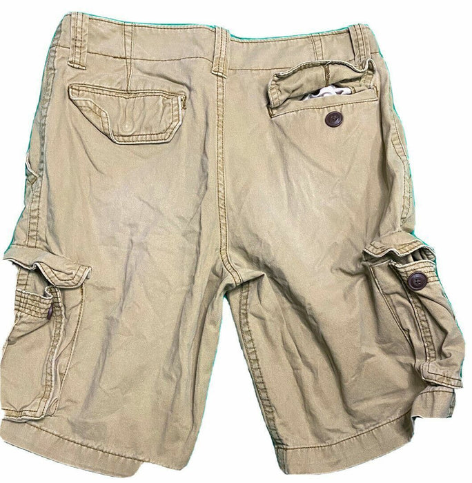 Aepostale Heavy Cotton Men's Cargo Shorts | Khaki (Size: 30 x 11)