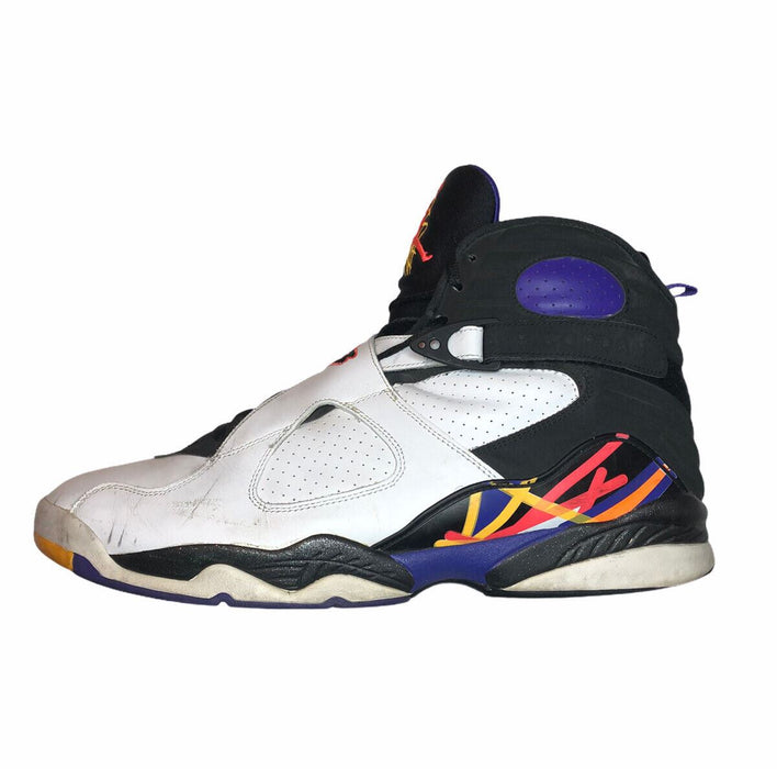 Nike Air Jordan 8 'Three-Peat' White Basketball Shoes Men (Size: 17) 305381-142