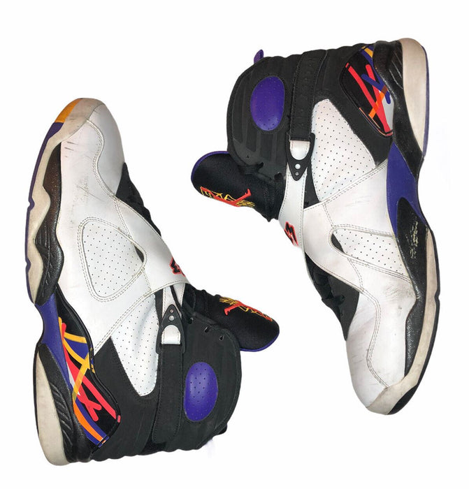 Nike Air Jordan 8 'Three-Peat' White Basketball Shoes Men (Size: 17) 305381-142