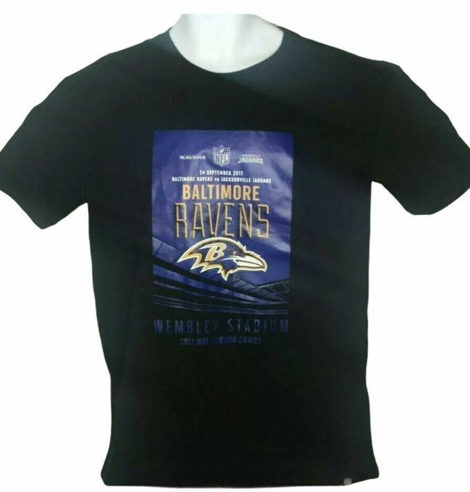 Baltimore Ravens NFL Team Apparel 2017 London Game Shirt Black (Size: L)