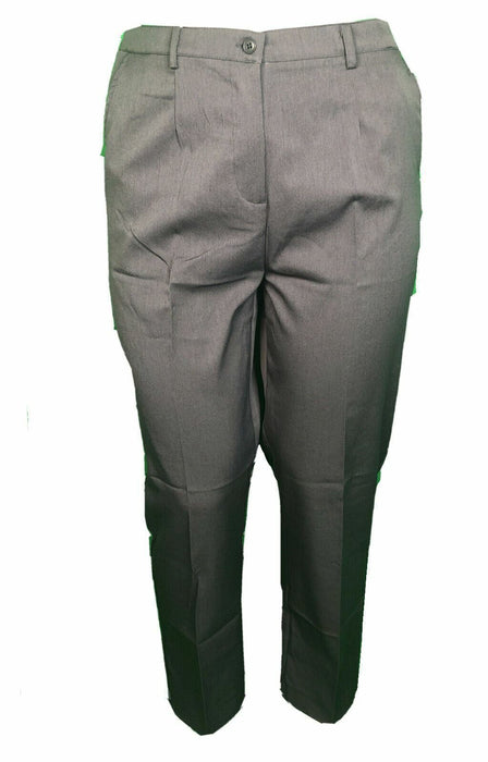 Appleseed's Charcoal Gray Pleated Pants (Size: 16)