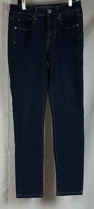 Women's American Eagle Outfitter "hi rise skinny" blue jeans (size: 2)