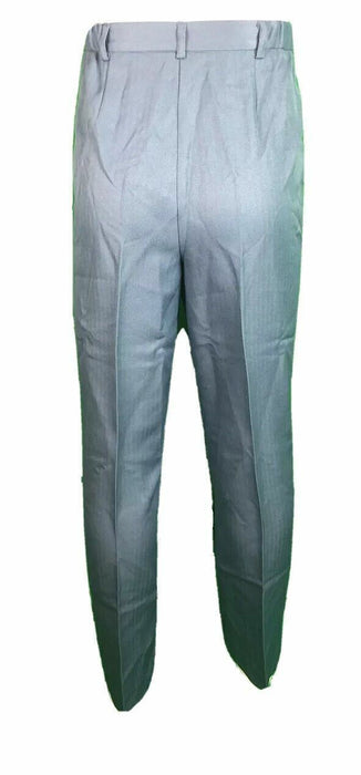 Lester Square Blue Pleated Comfort Waist Pants (Size: 6P)