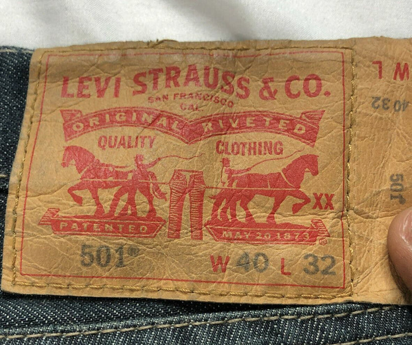 Levi's 501 Original Fit Button Fly Jeans Med(Big & Tall: 40 x 32) 005010536