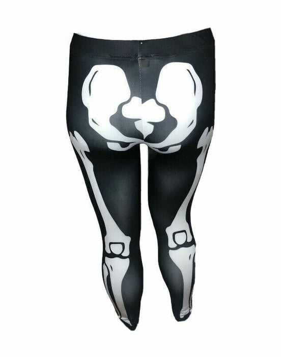 Pumpkins & Potions Black Skelton Leggings (Size: L) 190415587316