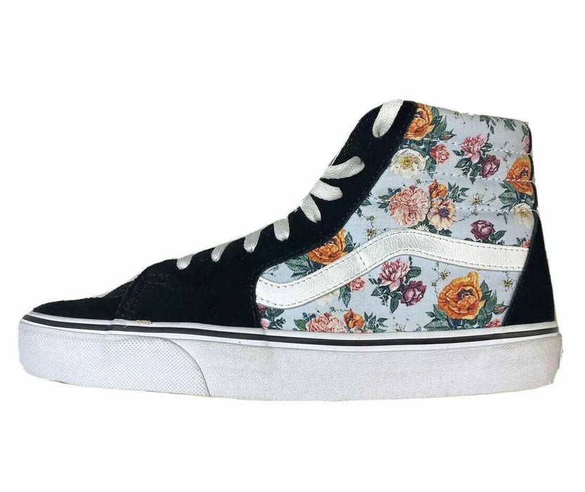 Vans SK8-HI Pro Garden Floral Black Skateboard Shoes Women's (Size: 10.5) 500714