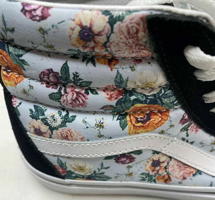 Vans SK8-HI Pro Garden Floral Black Skateboard Shoes Women's (Size: 10.5) 500714