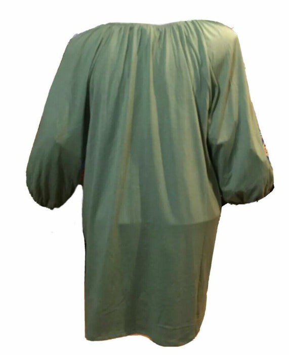 French Laundry Women's Plus Size Balloon Sleeve Top Green (Sizes: 1X, 2x, 3X)