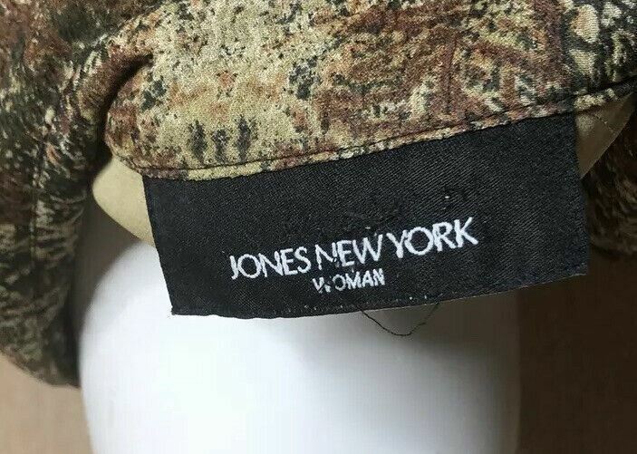 Jones New York Plus Women's Brown Floral 2 Piece Set (Size: 18)