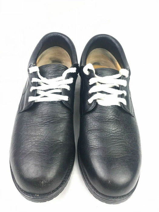 Hand Crafted Oxford Dress Shoes Dark Black Leather (Size 11M) C06601