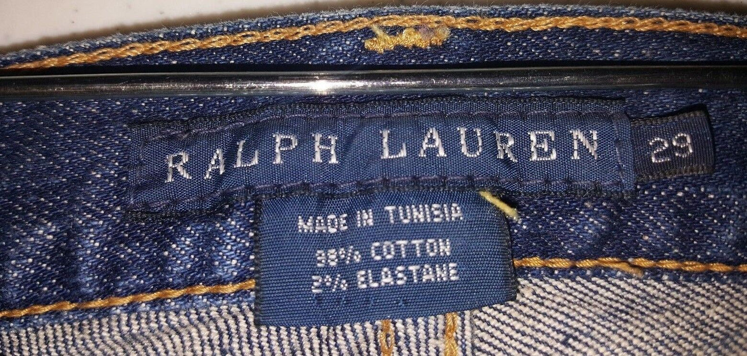 Women's Polo Ralph Lauren "Stretch" Button Fly R.L 650 Jeans  (Size: 29 X 29)