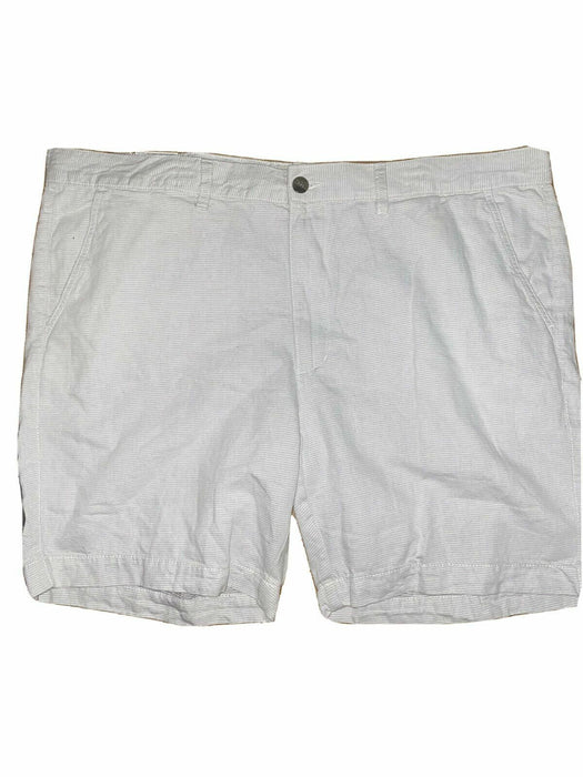 St. John's Bay Men's Flat Front Natural Pinstripe Shorts (Size: 38, 44)