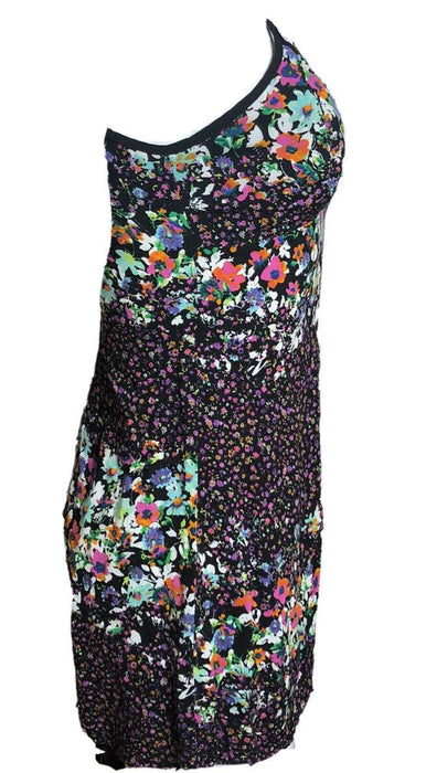 Mimi Chica Women's Black Floral Romper (Size: S)